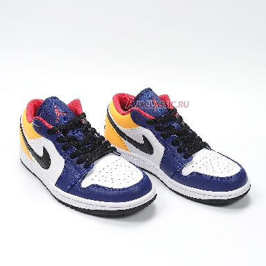 Air Jordan 1 Low Royal Yellow 553558-123 Blue/White/Yellow/Black/Red Sneakers