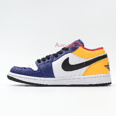 Air Jordan 1 Low Royal Yellow 553558-123 Blue/White/Yellow/Black/Red Sneakers