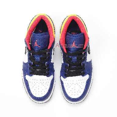 Air Jordan 1 Low Royal Yellow 553558-123 Blue/White/Yellow/Black/Red Sneakers