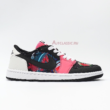 Air Jordan 1 Low OG Chinese New Year CW0418-006 Black/Red/Pink/White Mens Womens Shoes