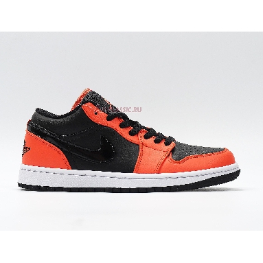 Air Jordan 1 Low Black Orange Toe CK3022-008 Black/Orange/White Mens Womens Shoes