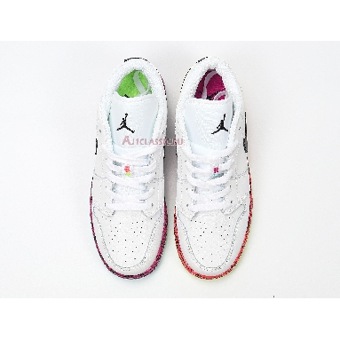 Air Jordan 1 Low GS Multi-Color CV9548-100 White/Black/Red Sneakers