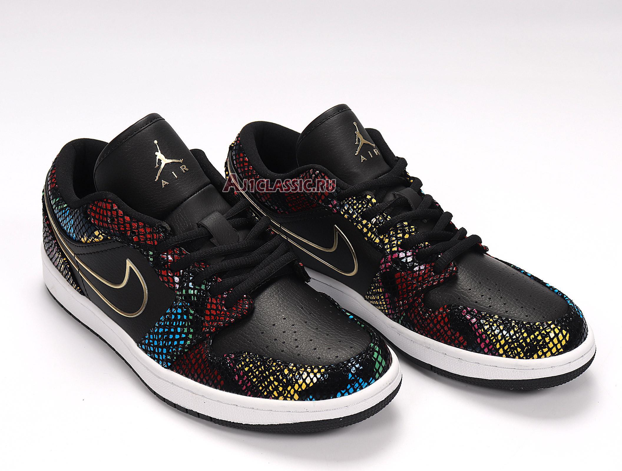 New Air Jordan 1 Low "Multi Snakeskin" CW5580-001 Shoes