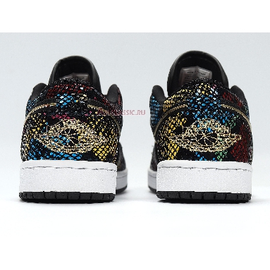 Air Jordan 1 Low Multi Snakeskin CW5580-001 Black/Metallic Gold/Multi/White Sneakers