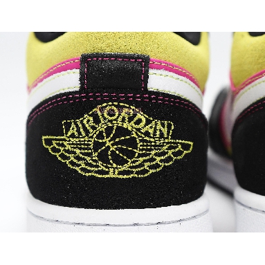 Air Jordan 1 Low Spray Paint CW5564-001 White/Black/Pink/Green Mens Womens Shoes