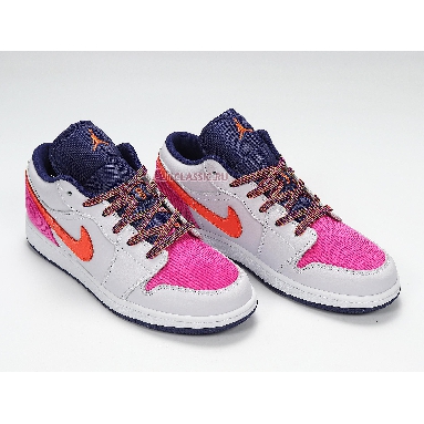 Air Jordan 1 Low GS Fire Pink Hyper Crimson 554723-502 Barely Grape/Fire Pink/Regency Purple/Hyper Crimson Sneakers