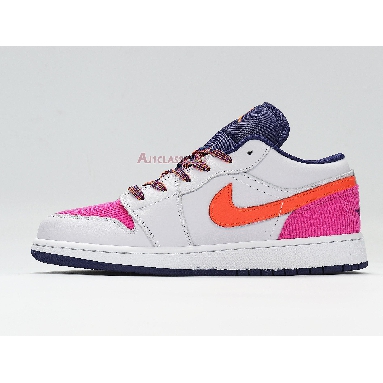 Air Jordan 1 Low GS Fire Pink Hyper Crimson 554723-502 Barely Grape/Fire Pink/Regency Purple/Hyper Crimson Sneakers