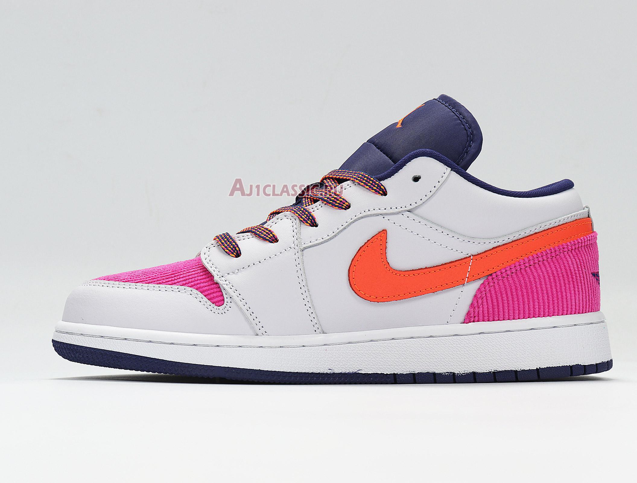 Air Jordan 1 Low GS "Fire Pink Hyper Crimson" 554723-502