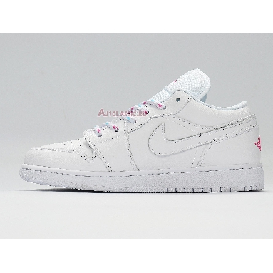 Air Jordan 1 Low GS Candy 554723-102 White/Pink/Blue Sneakers