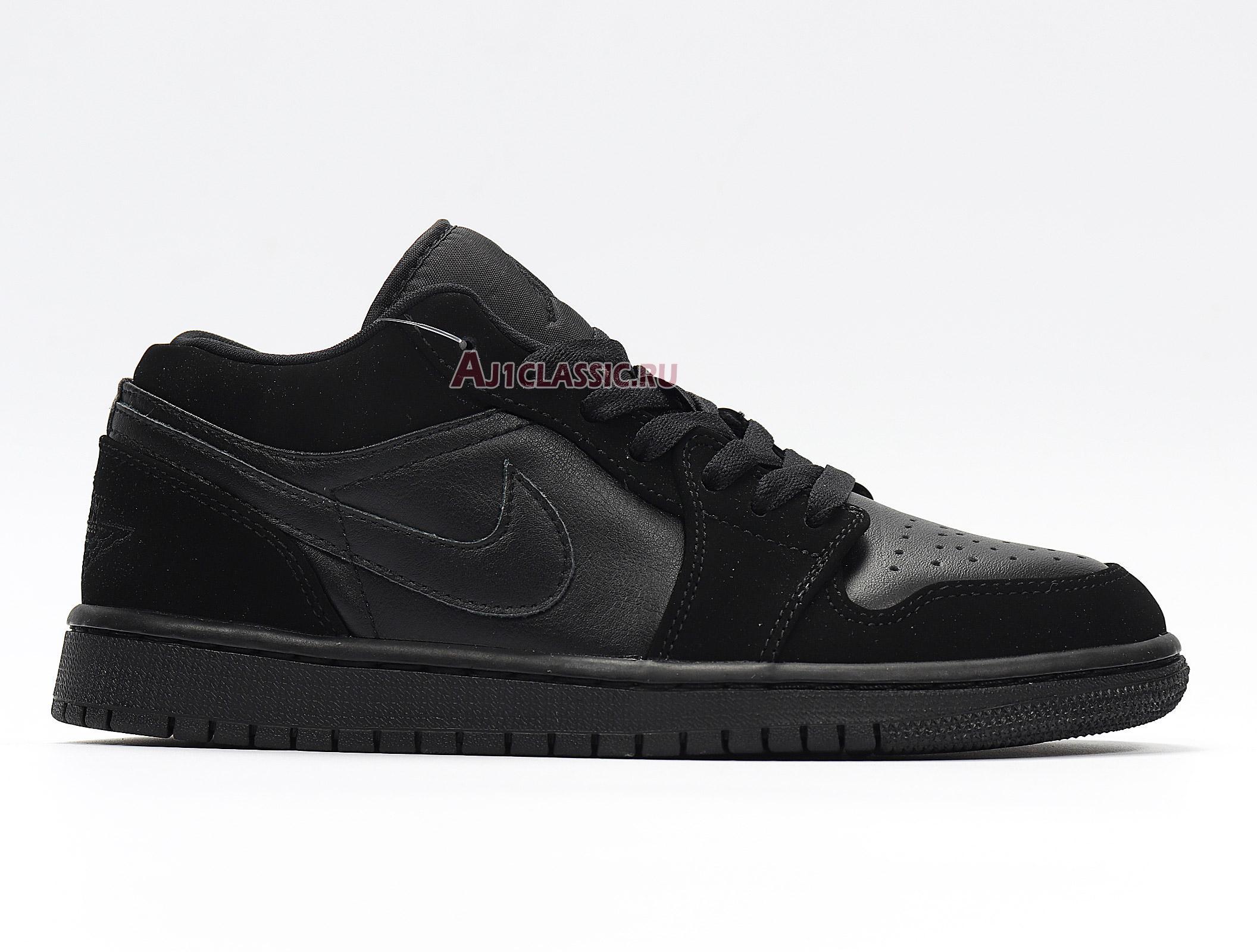 New Air Jordan 1 Retro Low "Triple Black" 553558-025 Shoes