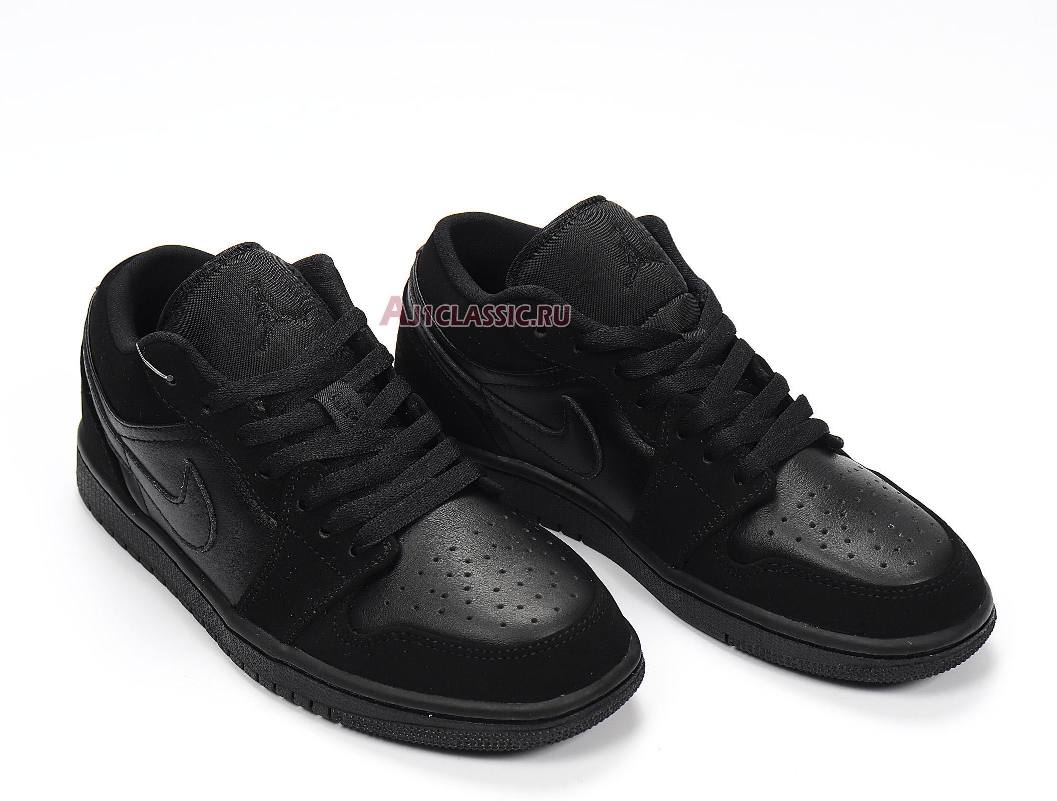 Air Jordan 1 Retro Low "Triple Black" 553558-025