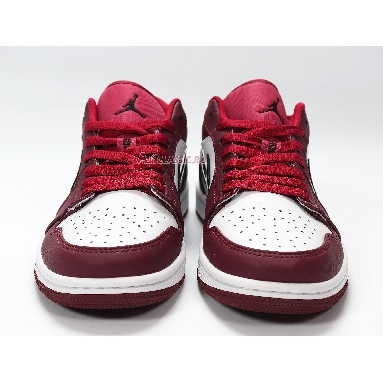 Air Jordan 1 Low Noble Red 553558-604 Noble Red/White/Black Mens Womens Shoes