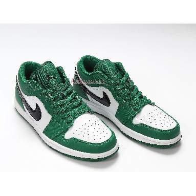 Air Jordan 1 Low Pine Green 553558-301 Pine Green/Black/White Mens Womens Shoes