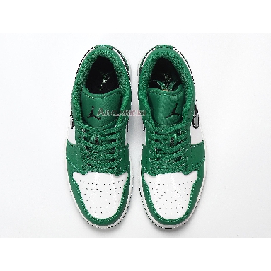 Air Jordan 1 Low Pine Green 553558-301 Pine Green/Black/White Mens Womens Shoes