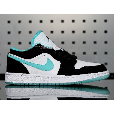 Air Jordan 1 Low Island Green CQ9828-131 White/Black-Island Green Mens Womens Shoes