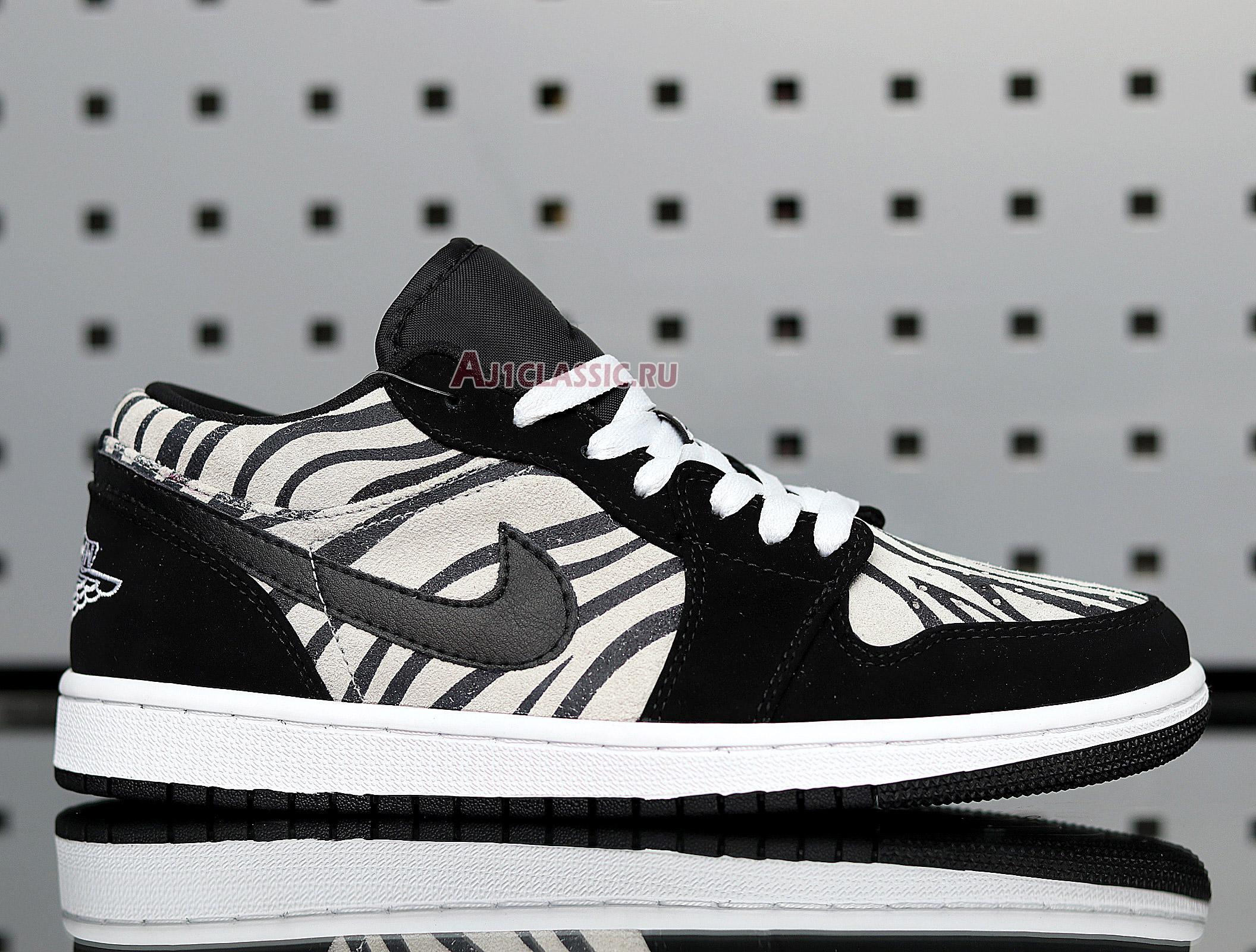 New Air Jordan 1 Low "Zebra" 553560-057 Shoes