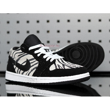 Air Jordan 1 Low Zebra 553560-057 Black/Black/White Sneakers