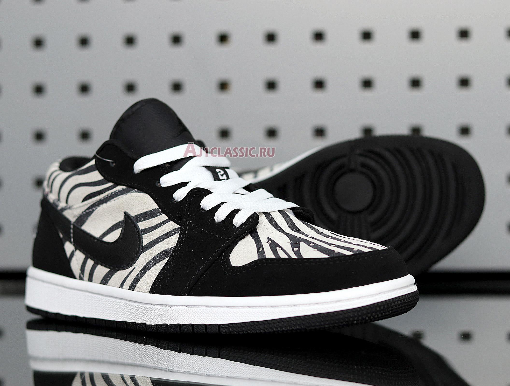 New Air Jordan 1 Low "Zebra" 553560-057 Shoes