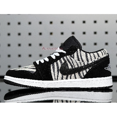 Air Jordan 1 Low Zebra 553560-057 Black/Black/White Sneakers