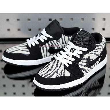 Air Jordan 1 Low Zebra 553560-057 Black/Black/White Sneakers