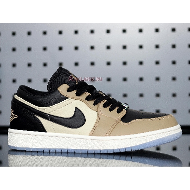 Air Jordan 1 Low Fossil CQ9446-003 Black/Fossil/Pale Ivory/Mushroom Mens Womens Shoes