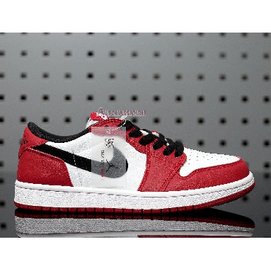 Air Jordan 1 Retro Low OG Chicago 705329-600 Varsity Red/Black-White Mens Womens Shoes