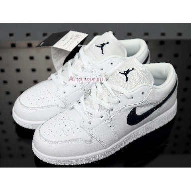 Air Jordan 1 Low White Obsidian 553558-114 White/Obsidian/White Mens Womens Shoes