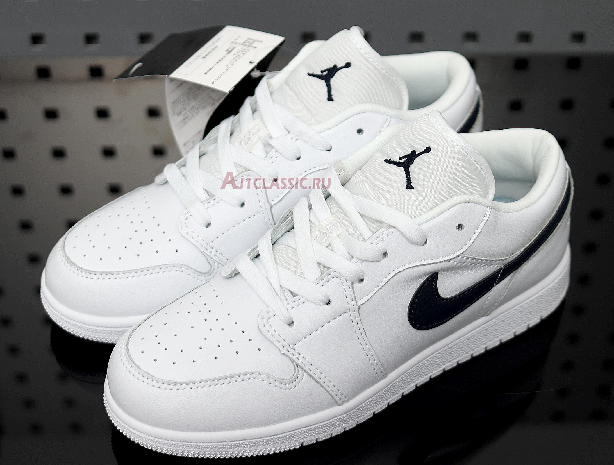 New Air Jordan 1 Low "White Obsidian" 553558-114 Shoes