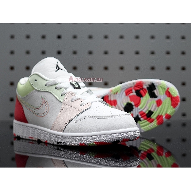 Air Jordan 1 Low Ember Glow 554723-176 White/Ember Glow-Barely Volt-Black Sneakers