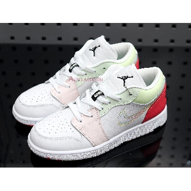 Air Jordan 1 Low Ember Glow 554723-176 White/Ember Glow-Barely Volt-Black Sneakers