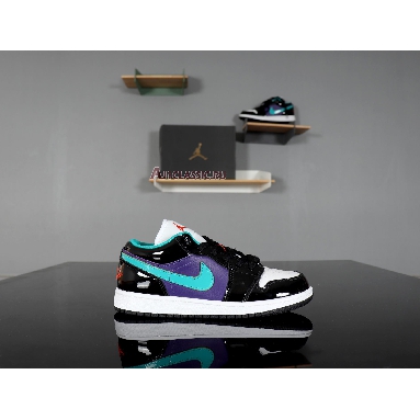 Air Jordan 1 Low GS Black Turbo Green 553560-035 Black/Turbo Green-White Sneakers