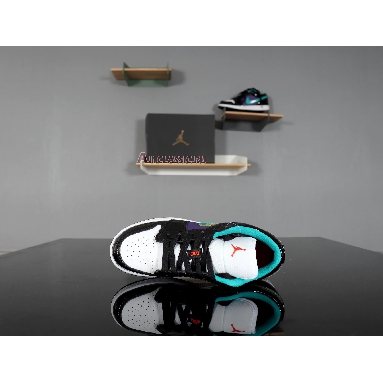 Air Jordan 1 Low GS Black Turbo Green 553560-035 Black/Turbo Green-White Sneakers