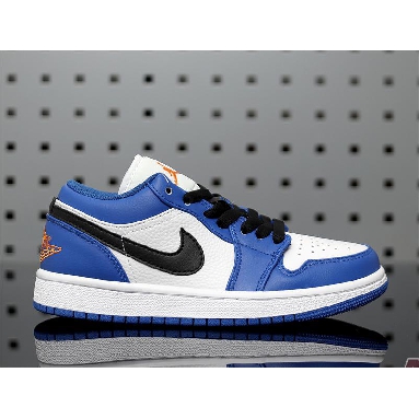 Air Jordan 1 Low Hyper Royal 553558-401 Hyper Royal/Orange Peel-White-Black Sneakers