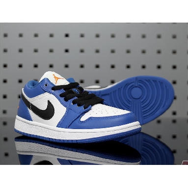 Air Jordan 1 Low Hyper Royal 553558-401 Hyper Royal/Orange Peel-White-Black Sneakers