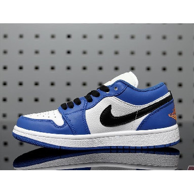 Air Jordan 1 Low Hyper Royal 553558-401 Hyper Royal/Orange Peel-White-Black Sneakers