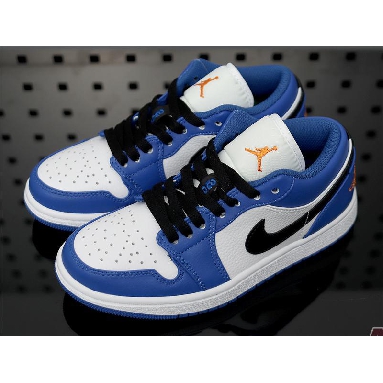 Air Jordan 1 Low Hyper Royal 553558-401 Hyper Royal/Orange Peel-White-Black Sneakers