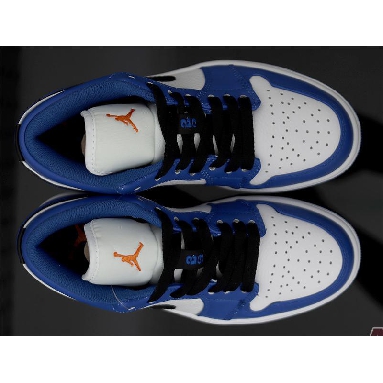 Air Jordan 1 Low Hyper Royal 553558-401 Hyper Royal/Orange Peel-White-Black Sneakers