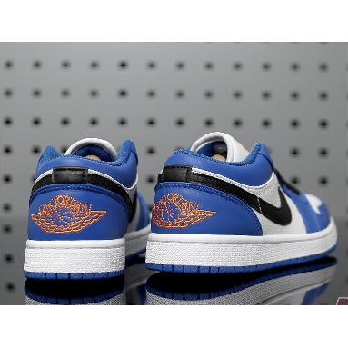 Air Jordan 1 Low Hyper Royal 553558-401 Hyper Royal/Orange Peel-White-Black Sneakers