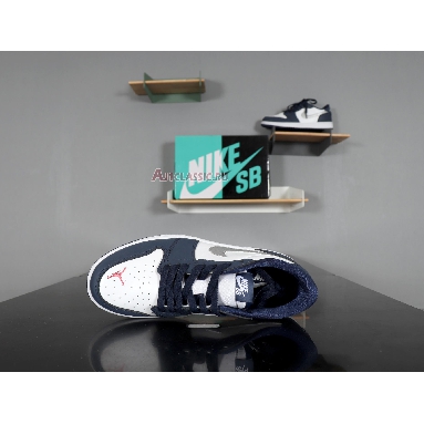 Eric Koston x Air Jordan 1 Low SB Midnight Navy CJ7891-400 Midnight Navy/White-Ember Glow-Metallic Silver Sneakers