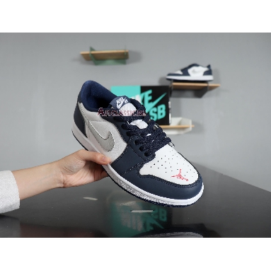 Eric Koston x Air Jordan 1 Low SB Midnight Navy CJ7891-400 Midnight Navy/White-Ember Glow-Metallic Silver Sneakers