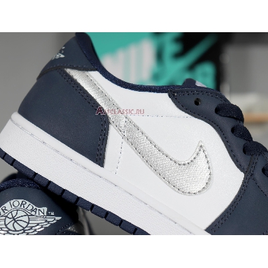 Eric Koston x Air Jordan 1 Low SB Midnight Navy CJ7891-400 Midnight Navy/White-Ember Glow-Metallic Silver Sneakers