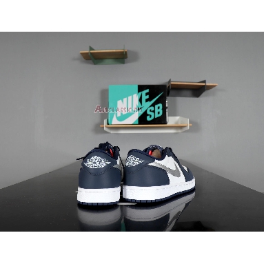 Eric Koston x Air Jordan 1 Low SB Midnight Navy CJ7891-400 Midnight Navy/White-Ember Glow-Metallic Silver Sneakers