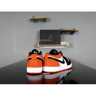 Air Jordan 1 Low Shattered Backboard 553558-128 Starfish/Black-Sail Mens Womens Shoes