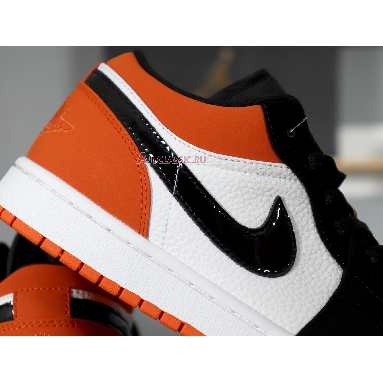 Air Jordan 1 Low Shattered Backboard 553558-128 Starfish/Black-Sail Mens Womens Shoes