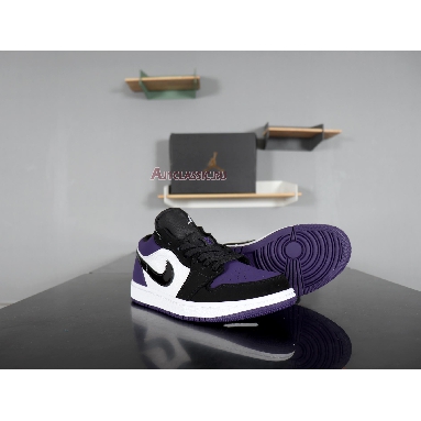 Air Jordan 1 Low Court Purple 553558-125 White/Black-Court Purple Sneakers