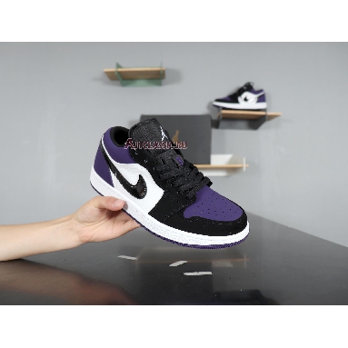 Air Jordan 1 Low Court Purple 553558-125 White/Black-Court Purple Sneakers