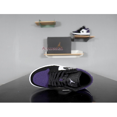 Air Jordan 1 Low Court Purple 553558-125 White/Black-Court Purple Sneakers