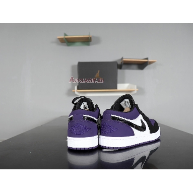 Air Jordan 1 Low Court Purple 553558-125 White/Black-Court Purple Sneakers