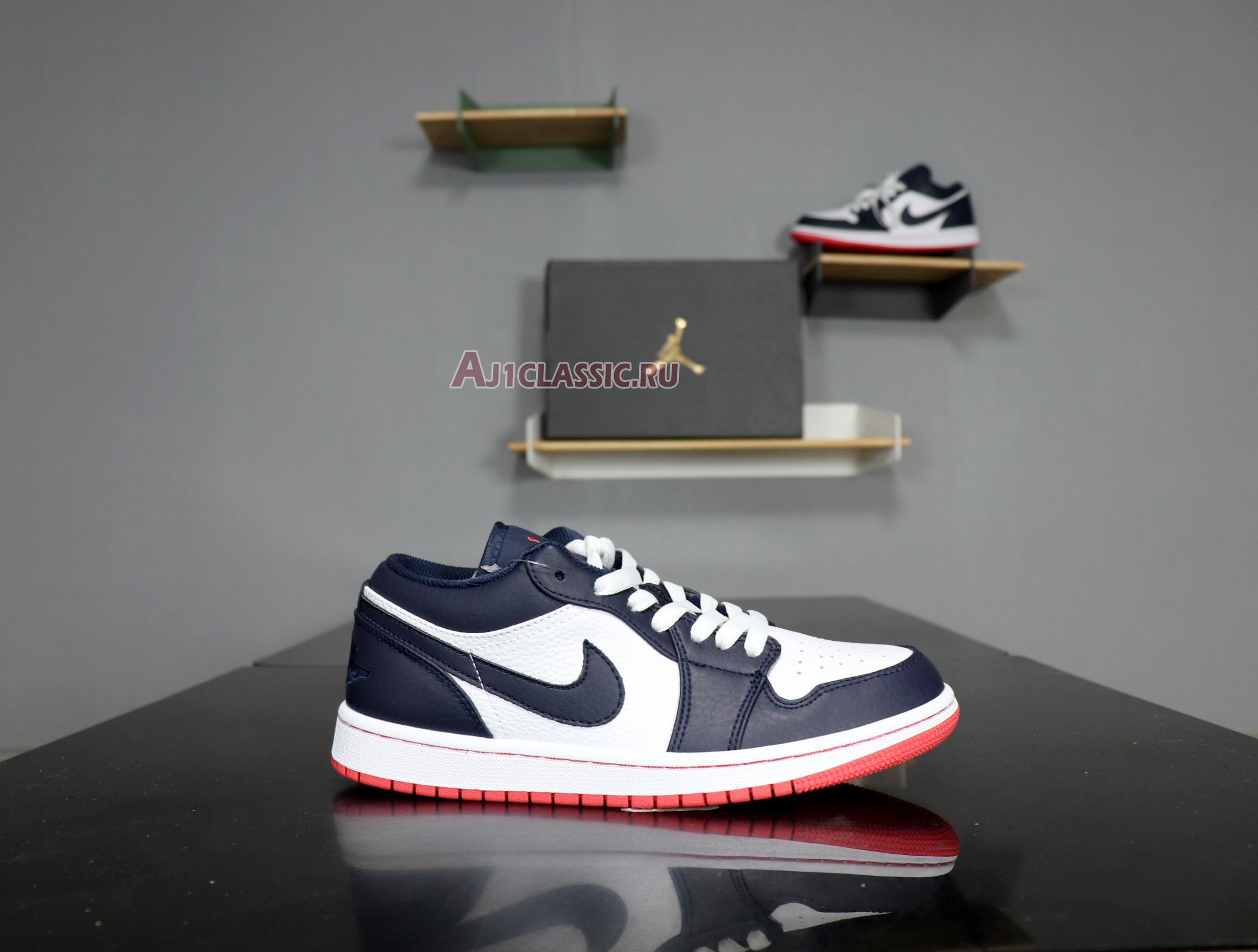 New Air Jordan 1 Retro Low "Obsidian Ember" 553558-481 Shoes