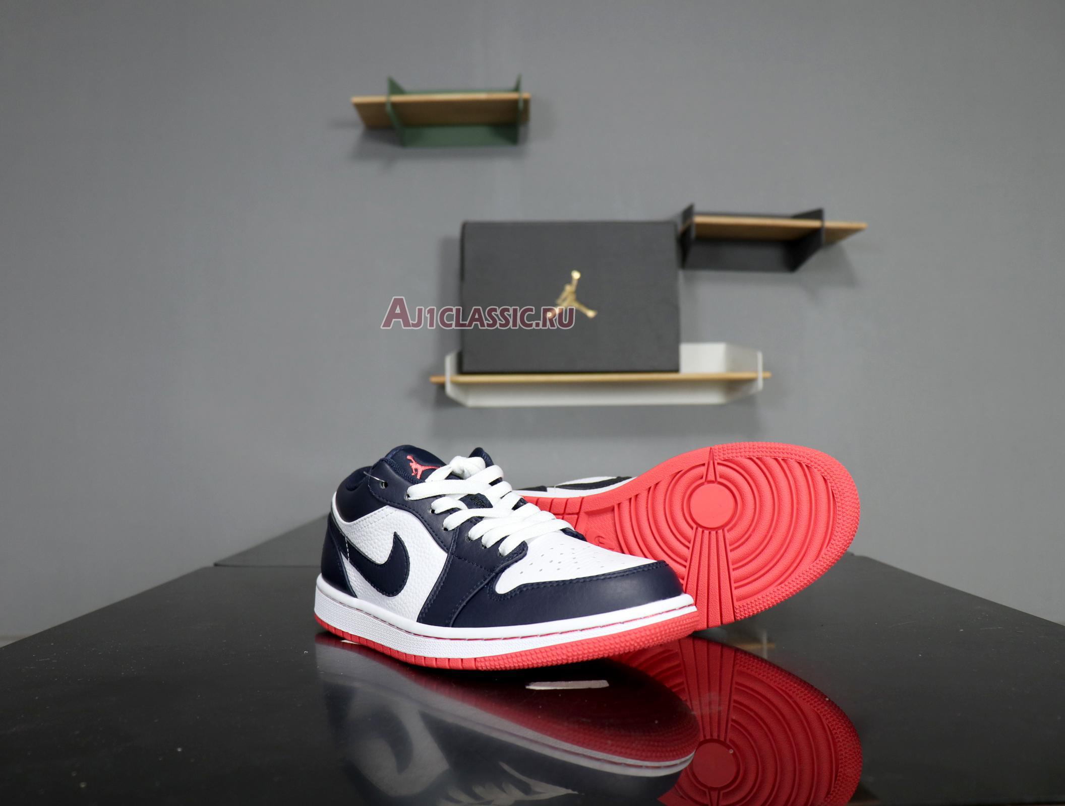 New Air Jordan 1 Retro Low "Obsidian Ember" 553558-481 Shoes